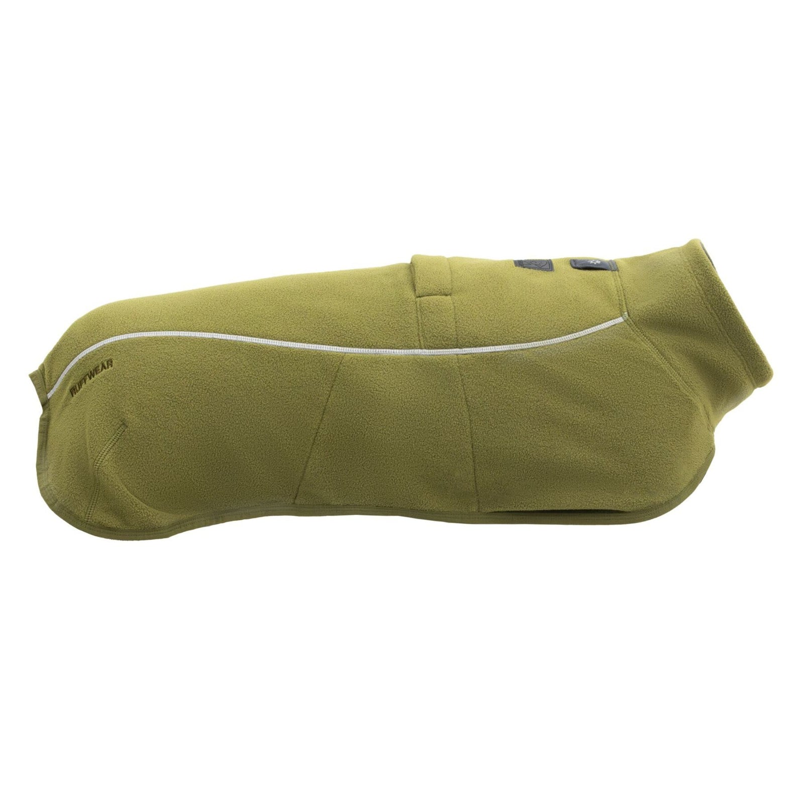 Flat lay, Cedar Green — Ruffwear Climate Changer Fleece Vest in Cedar Green, flat lay
