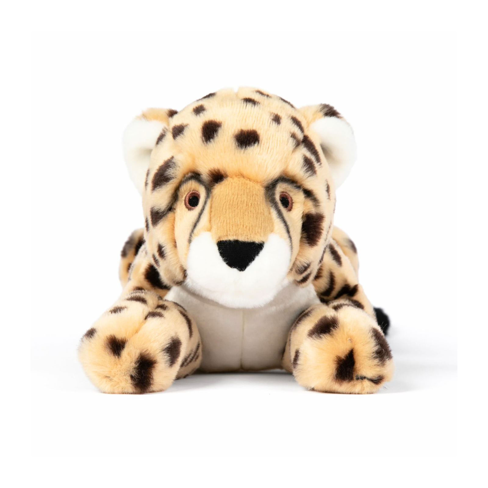 Fluff & Tuff Kali Cheetah plush dog toy front view on white background