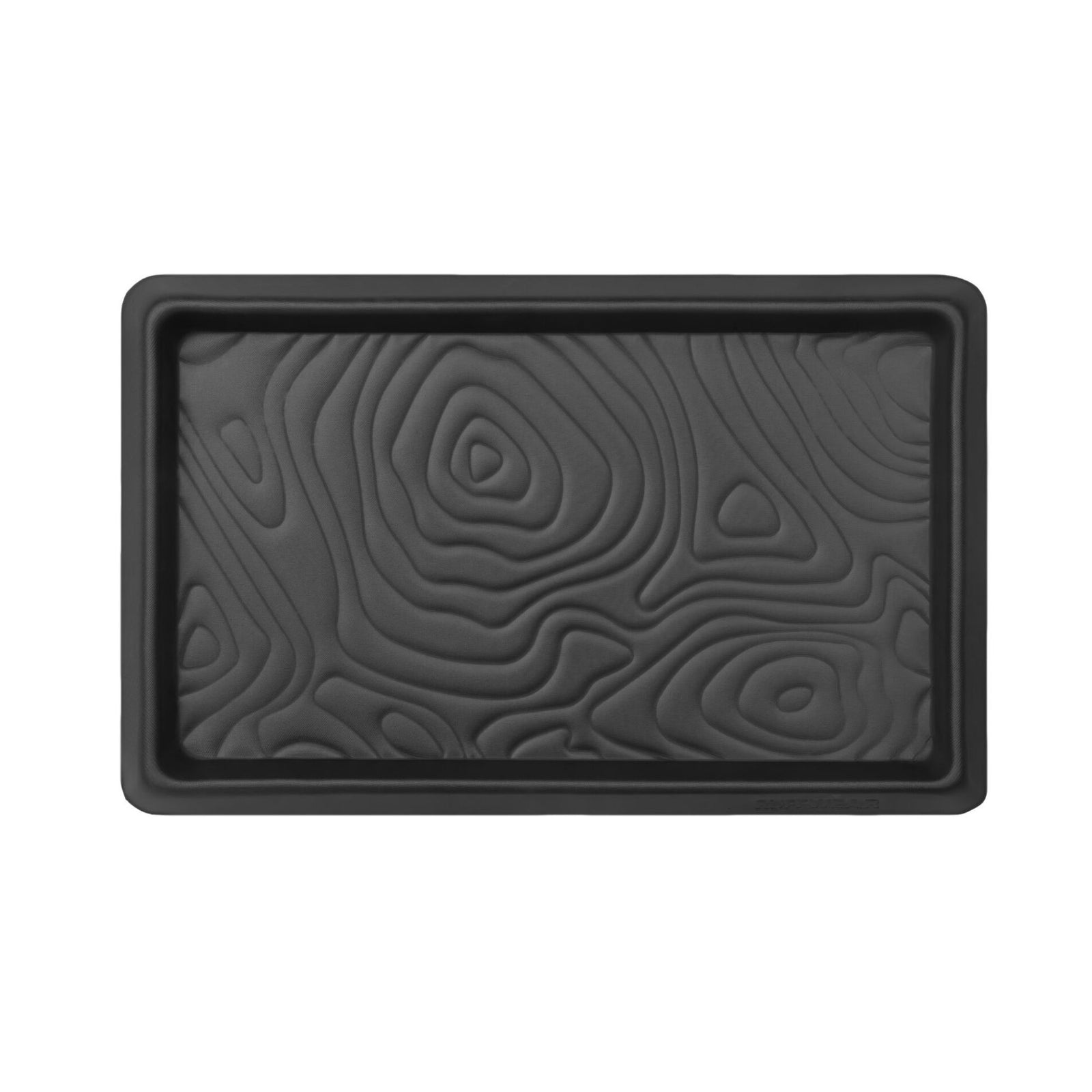 Ruffwear Basecamp Mat in Basalt Gray, top-down product shot on white