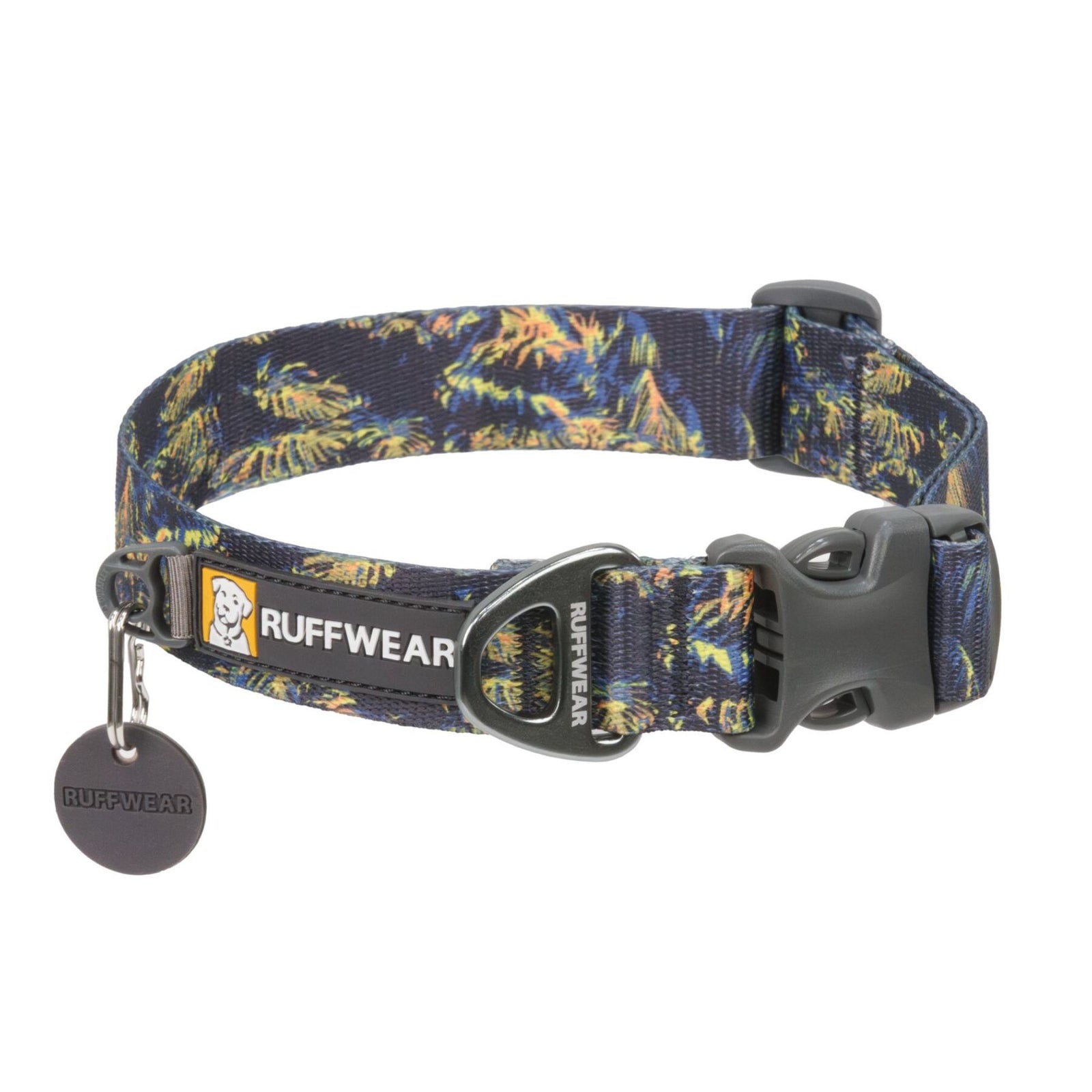 Ruffwear Front Range Dog Collar in Deep Jungle on white background
