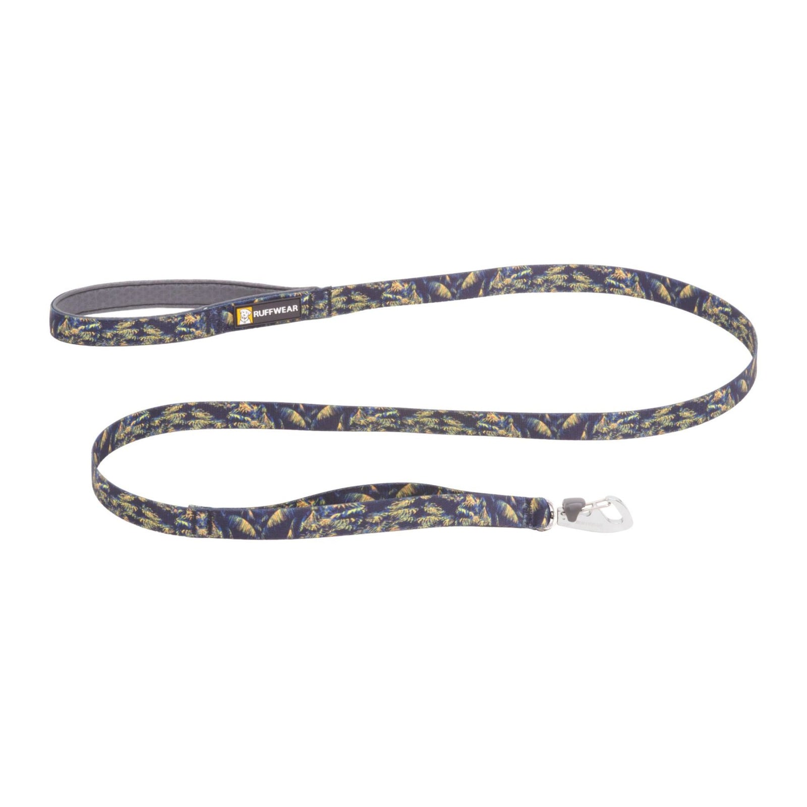 Ruffwear Front Range Dog Lead in Deep Jungle, full product shot on white background