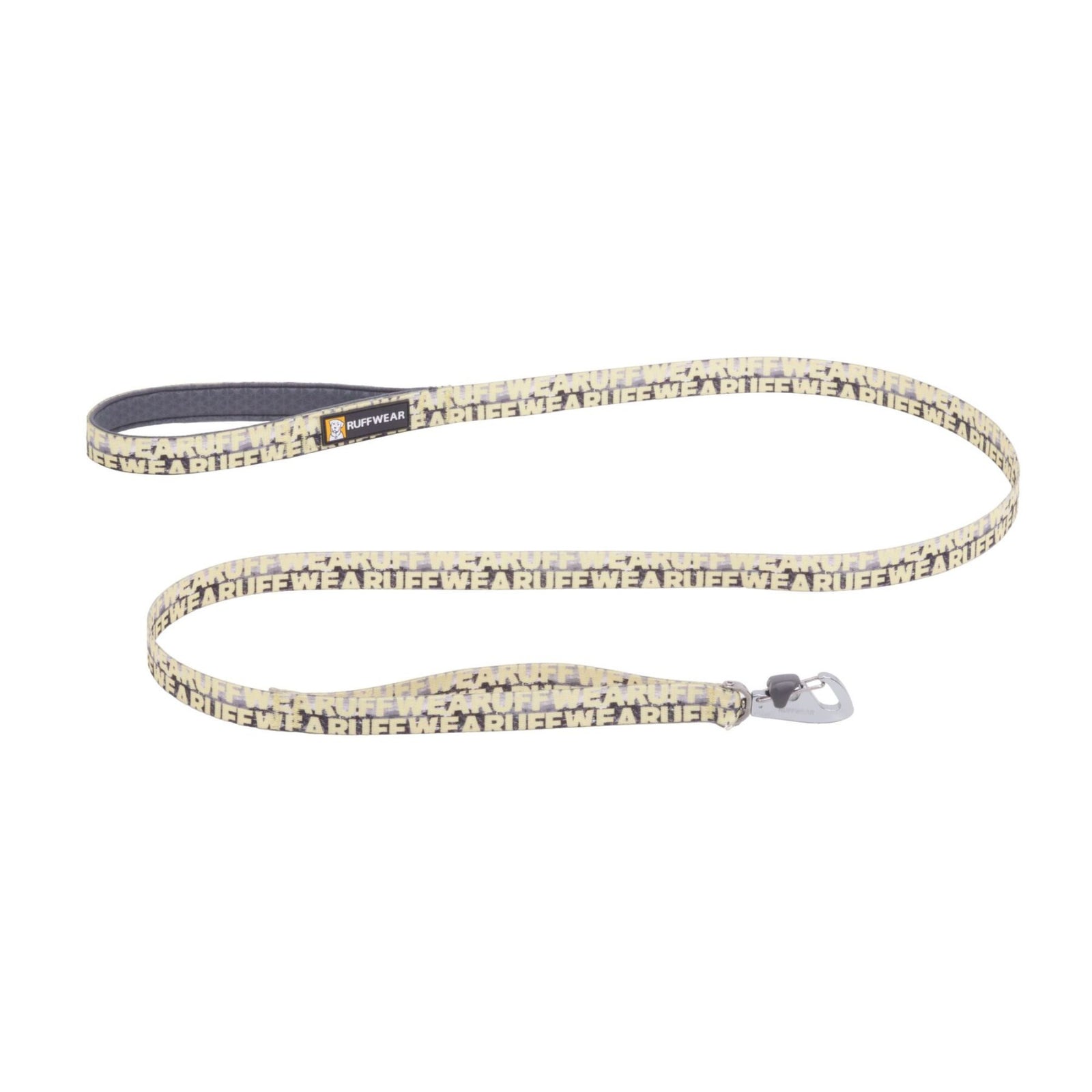 Ruffwear Front Range Dog Lead in Mountains Logo, full product shot on white background