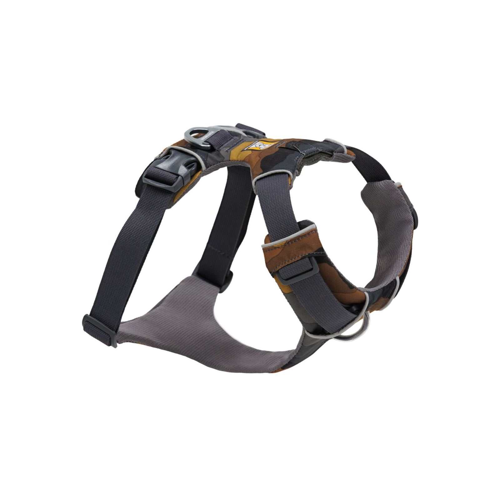 Ruffwear Front Range Harness in Moonlight Mountains shown from the front on a white background