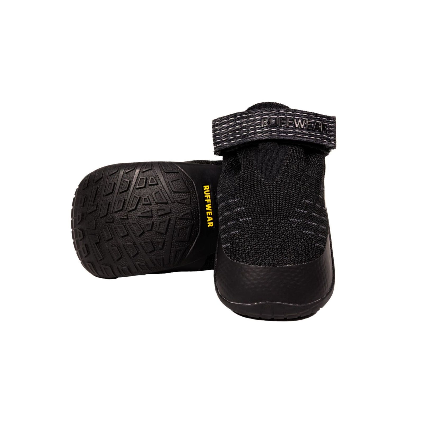Ruffwear Ridgeline Dog Shoes in Obsidian Black, pair shown from above