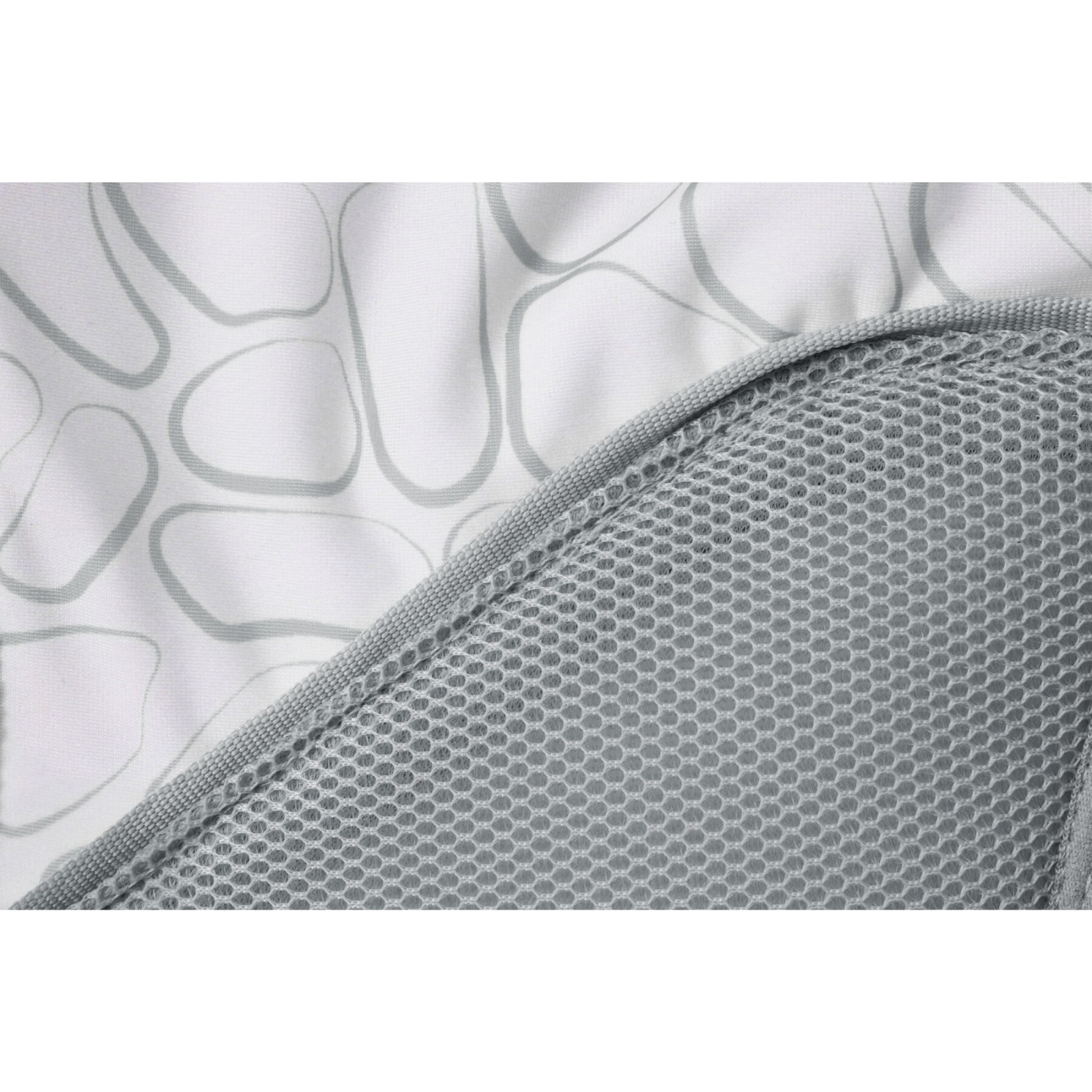 Ruffwear Swamp Cooler Zip Vest fabric detail showing wicking outer layer and mesh lining