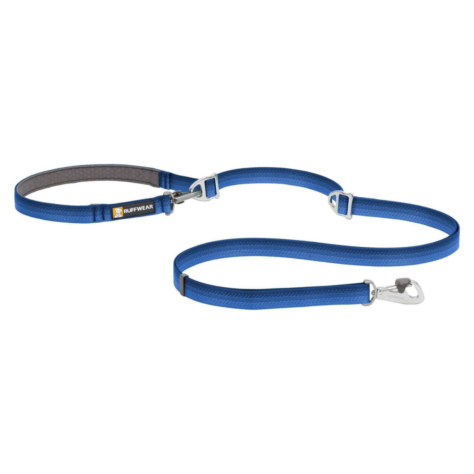 Ruffwear Switchbak Double-Ended Dog Lead in Orion Blue - double configuration showing both clip ends