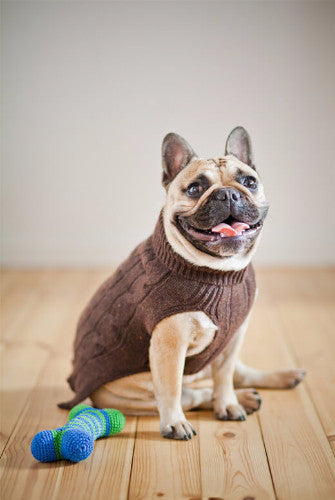 Bowl & Bone Aspen Pullover Grey, Warm Wool Dog Coat | Barks & Bunnies