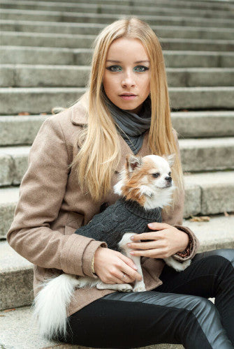 Bowl & Bone Aspen Pullover Red, Warm Wool Dog Coat | Barks & Bunnies