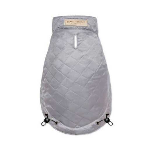 Bowl & Bone Spirit Jacket Grey, Quilted Dog Coat | Barks & Bunnies