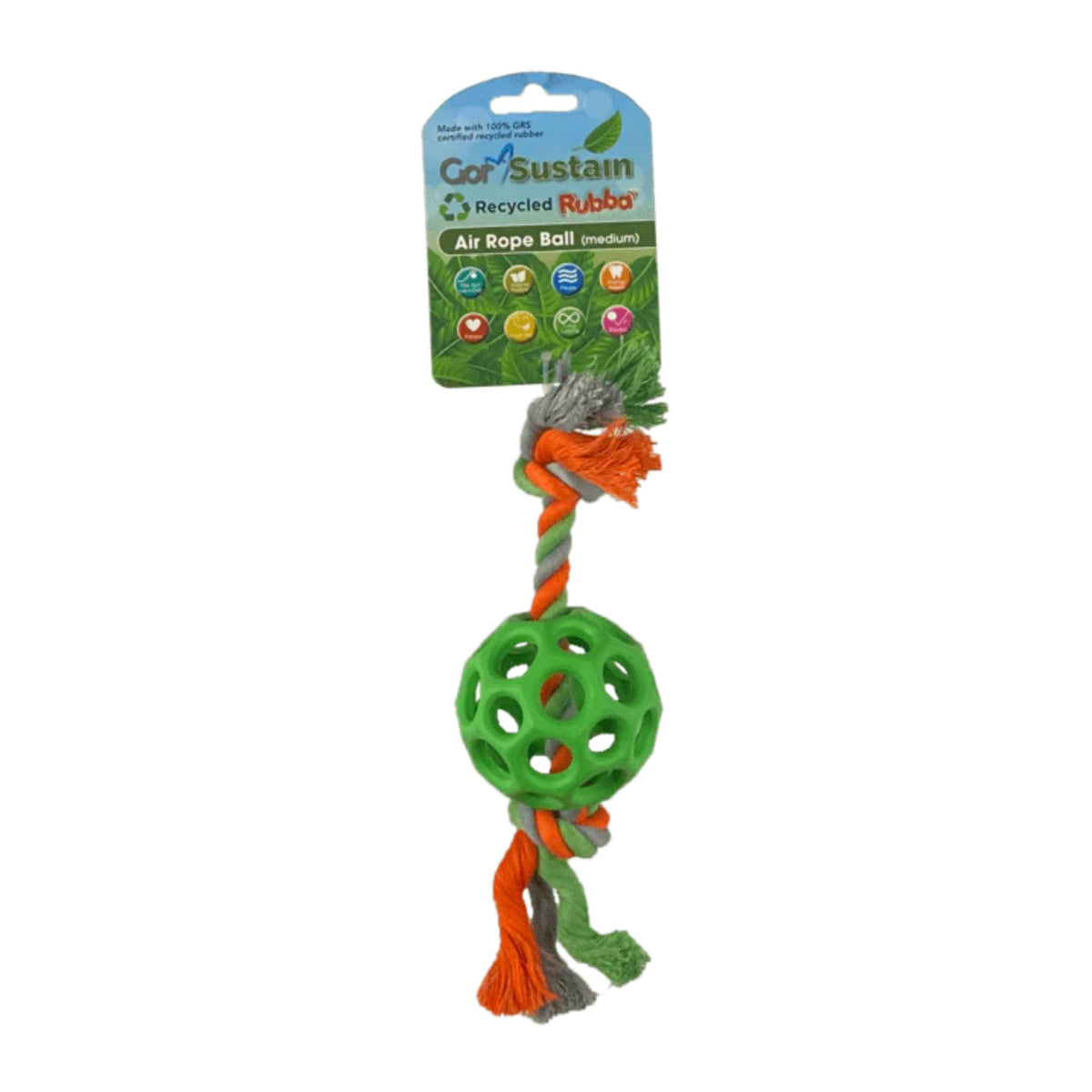 Gor Sustain Air Rope Ball, Eco Friendly Dog Toys | Barks &amp; Bunnies