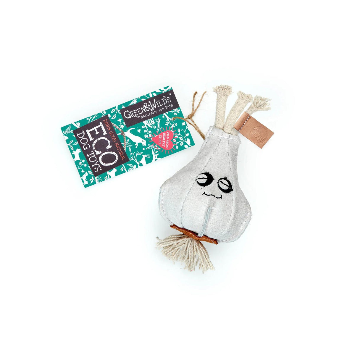 Green &amp; Wilds Gary The Garlic, Eco Friendly Dog Toy | Barks &amp; Bunnies