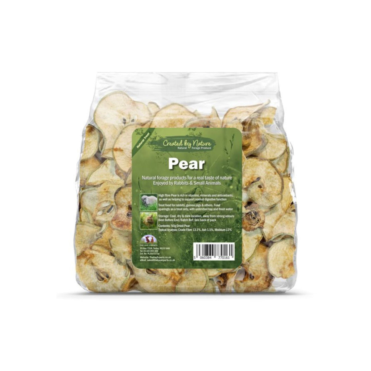 The Hay Experts Pear, Natural Treats for Small Animals | Barks &amp; Bunnies