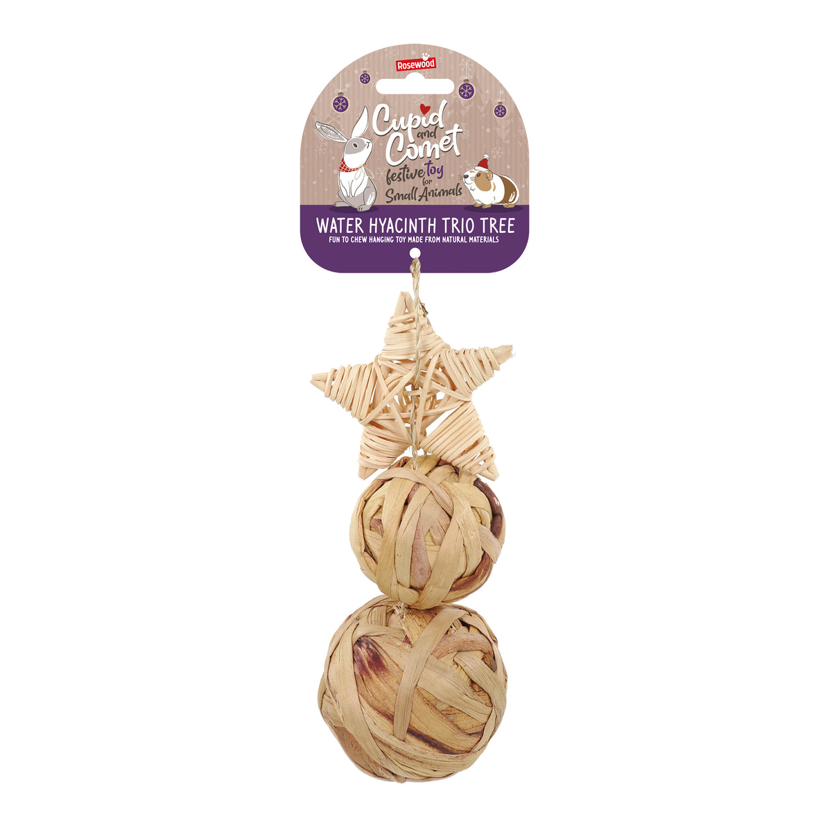 Rosewood Cupid &amp; Comet Water Hyacinth Trio Tree | Barks &amp; Bunnies