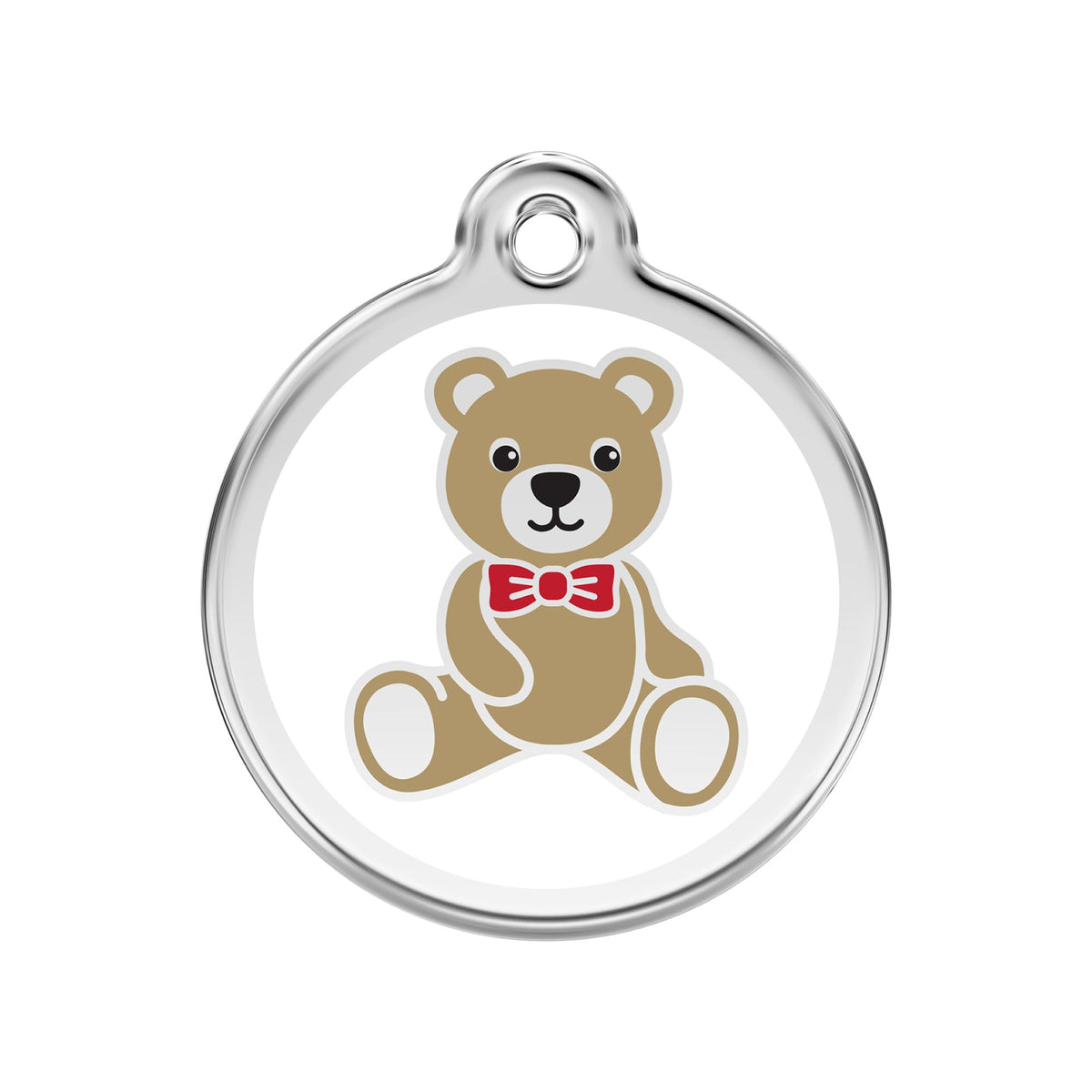 Red Dingo Teddy Bear Dog Tag, Enamel Pet Tag UK | Barks &amp; Bunnies