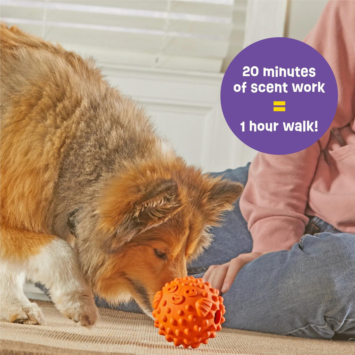 Brightkins Pufferfish Treat Dispenser Interactive Dog Toy | Barks &amp; Bunnies