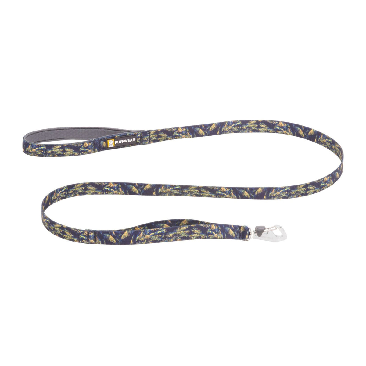 Ruffwear Front Range Dog Lead in Deep Jungle, full product shot on white background