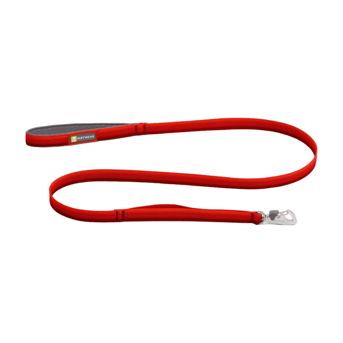 Ruffwear Front Range Dog Lead in Red Canyon, full product shot on white background