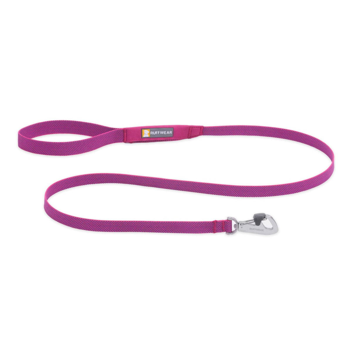 Ruffwear Hi &amp; Light Dog Lead in Alpenglow Pink, full product shot on white background