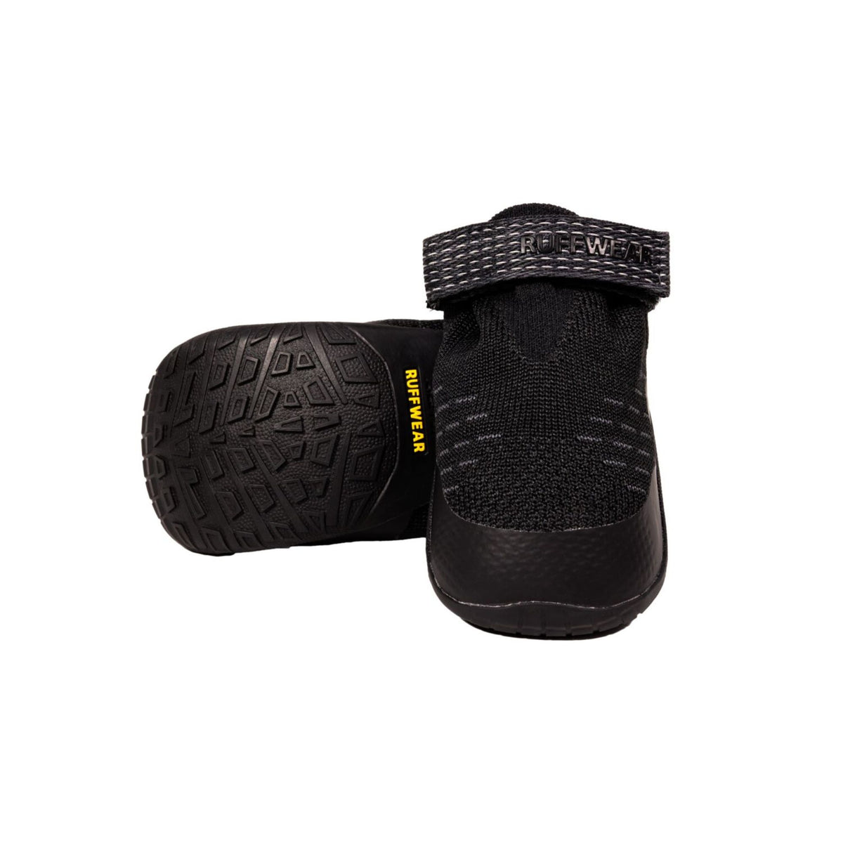 Ruffwear Ridgeline Dog Shoes in Obsidian Black, pair shown from above