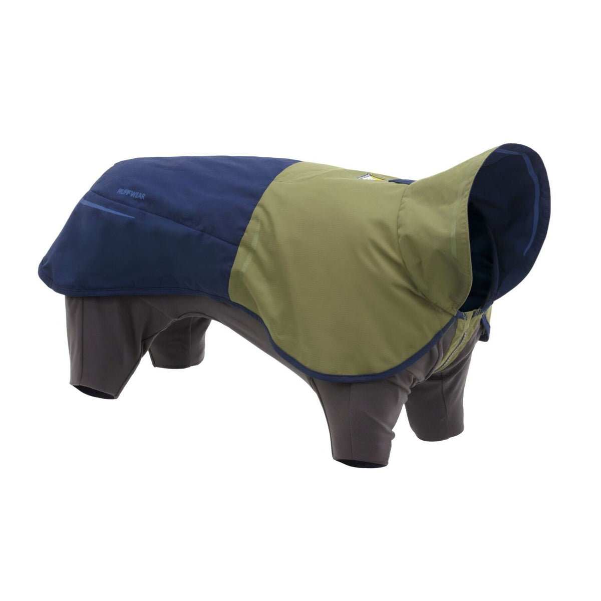 Ruffwear Sun Shower Coverall in Midnight Blue, product shot showing full coverall coverage and StormSleeves