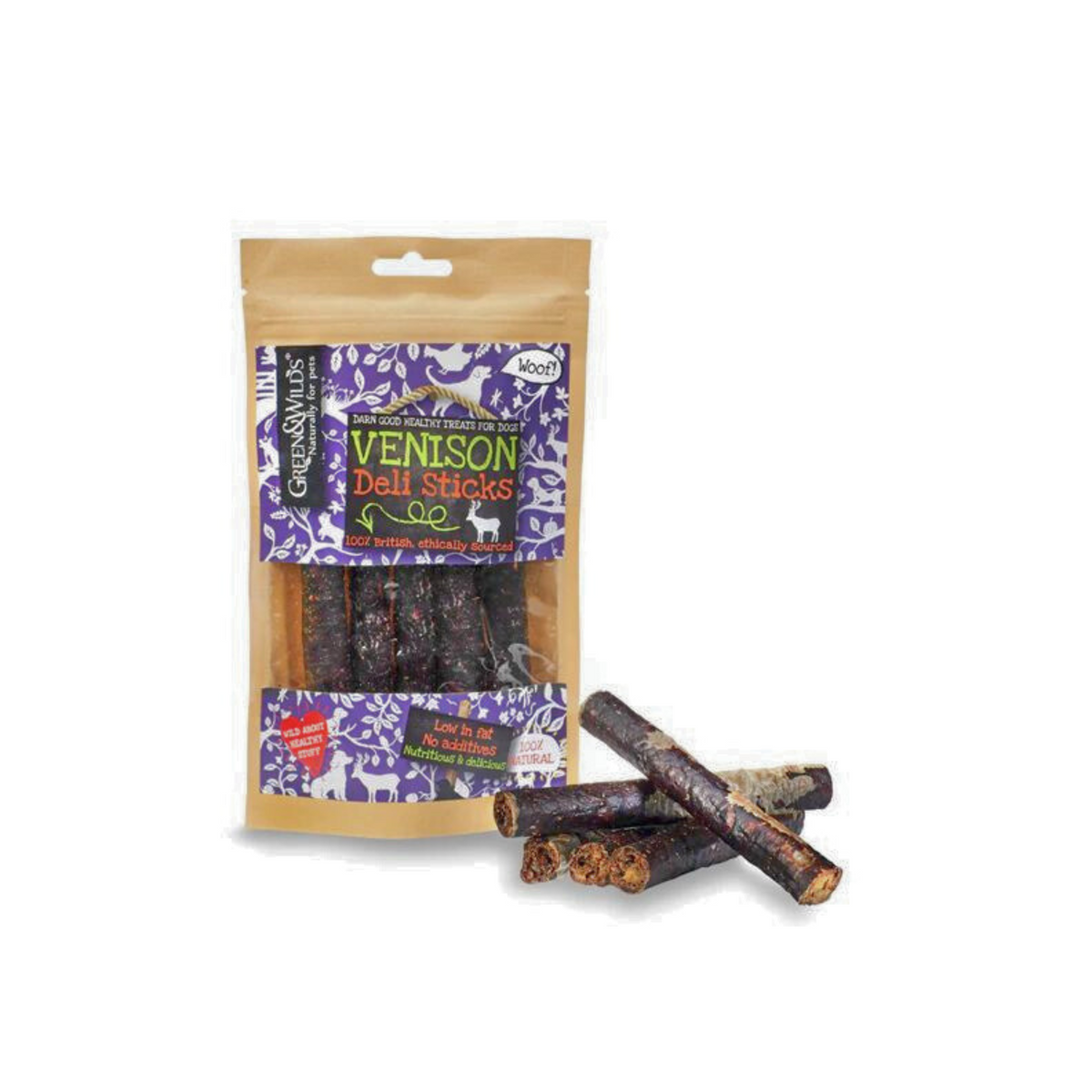 Green &amp; Wilds Venison Deli Sticks | Barks &amp; Bunnies