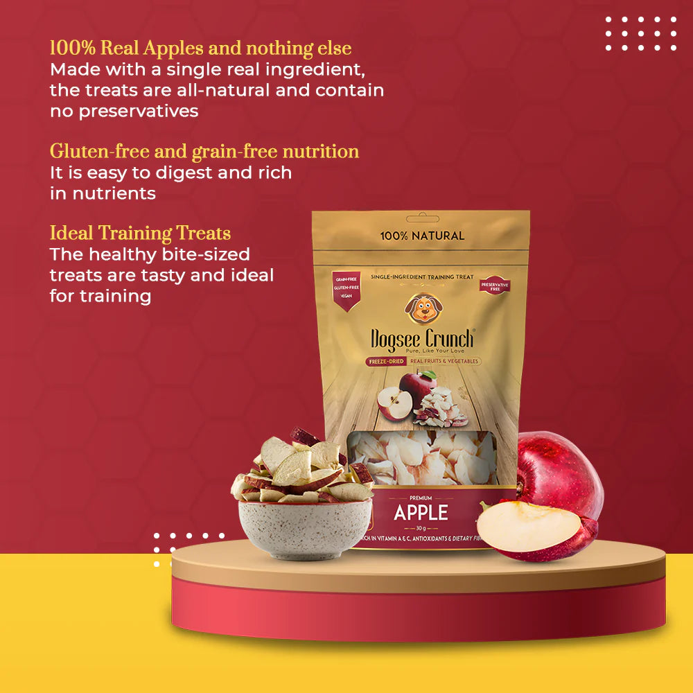 Dogsee Dogsee Crunch Freeze Dried Apple | Barks &amp; Bunnies