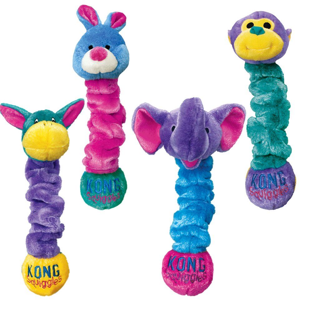 Kong Squiggles Stretchy Plush Dog Toy | Barks &amp; Bunnies