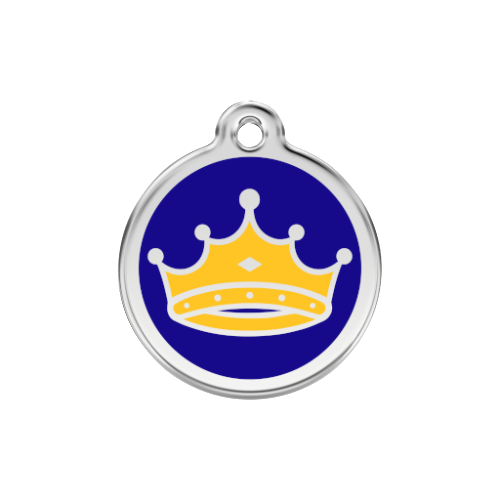 Red Dingo King Dog ID Tag, Enamel &amp; Stainless Steel | Barks &amp; Bunnies