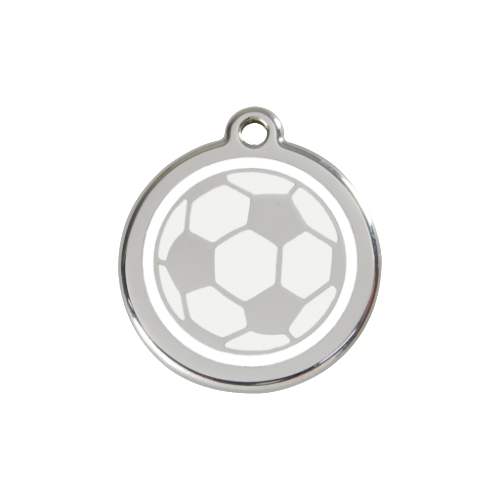 Red Dingo Football Dog Tag, Enamel &amp; Stainless Steel | Barks &amp; Bunnies