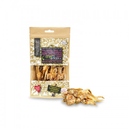 Green &amp; Wilds An Andy Bag of Anchovies, Fish Dog Treats | Barks &amp; Bunnies