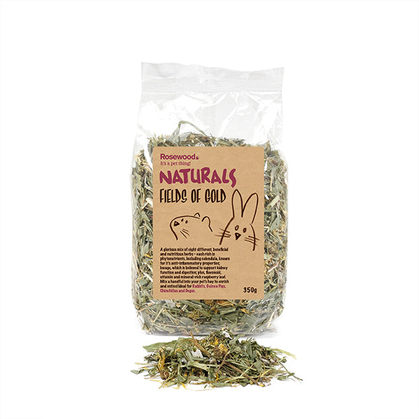 Rosewood Naturals Fields of Gold, Herbs for Rabbits | Barks &amp; Bunnies