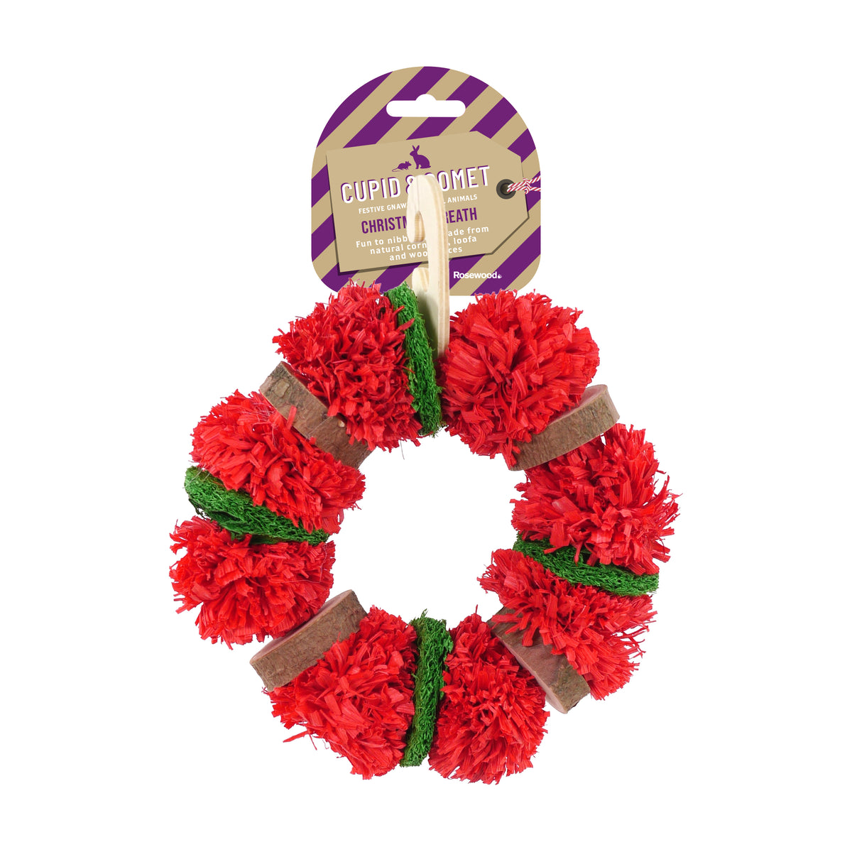 Cupid &amp; Comet Christmas Wreath