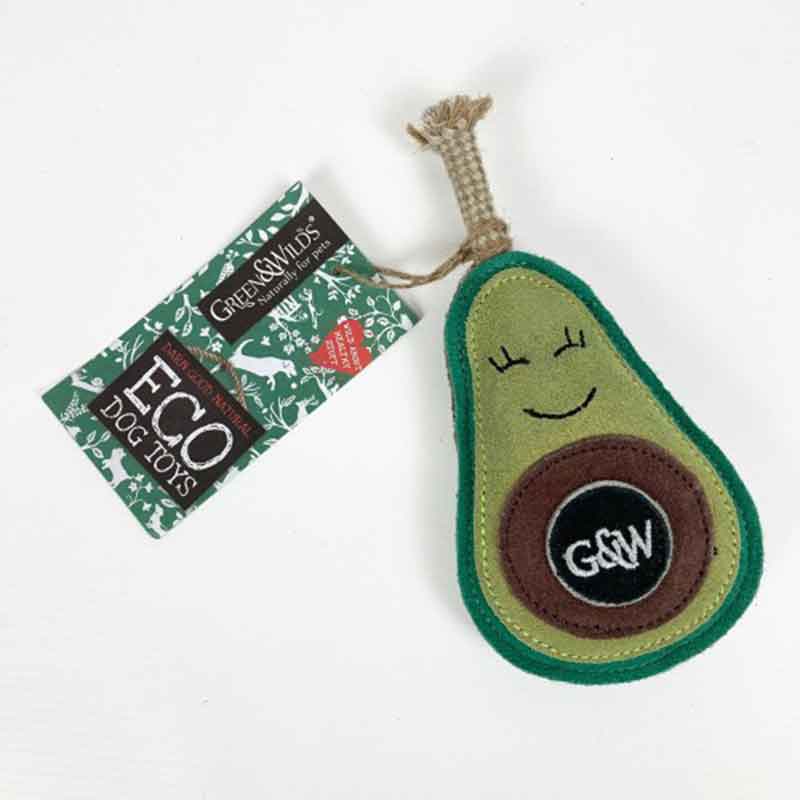 Green &amp; Wilds Audrey The Avocado, Eco Friendly Dog Toy | Barks &amp; Bunnies