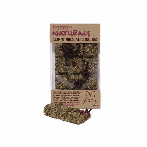 Rosewood Naturals Snap 'n' Share Vegetable Bar | Barks &amp; Bunnies