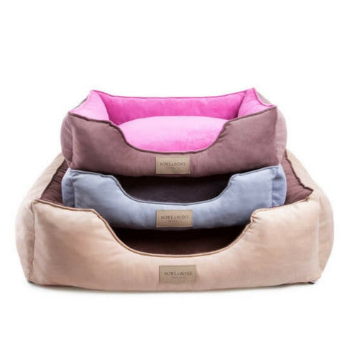 Bowl &amp; Bone Republic Classic Bed Pink, Dog Bed | Barks &amp; Bunnies