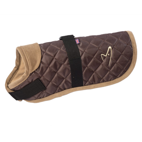 Gor Pets Worcester Dog Coat Brown, Quilted Winter Dog Coat | Barks &amp; Bunnies