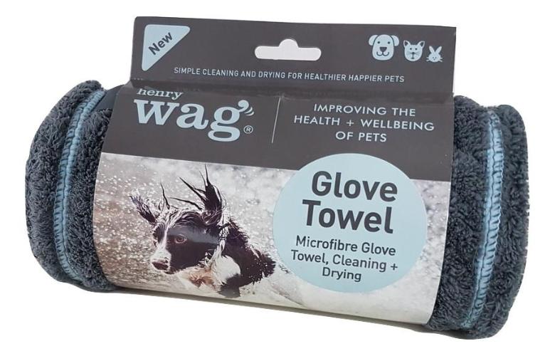 Henry Wag Microfibre Glove Towel for Pets | Barks &amp; Bunnies