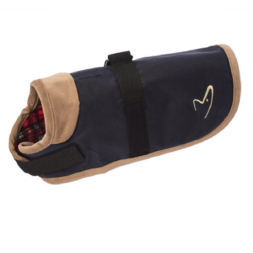 Gor Pets Edinburgh Dog Coat Navy, Wax Winter Dog Coat | Barks &amp; Bunnies