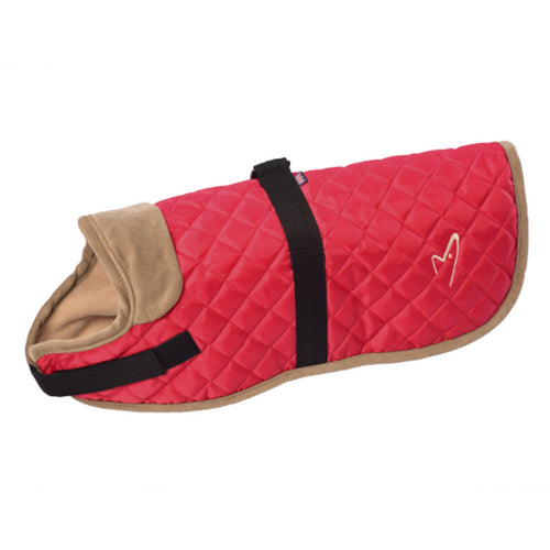 Gor Pets Worcester Dog Coat Red, Quilted Winter Dog Coat | Barks &amp; Bunnies