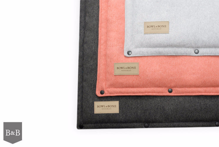 Bowl & Bone Republic Loft Mat Coral, Travel Dog Bed | Barks & Bunnies
