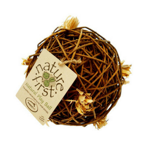 Happy Pet Natural Willow Play Ball for Rabbits | Barks &amp; Bunnies