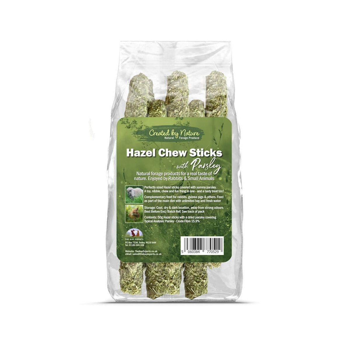 The Hay Experts Hazel Chew Sticks with Parsley | Barks &amp; Bunnies