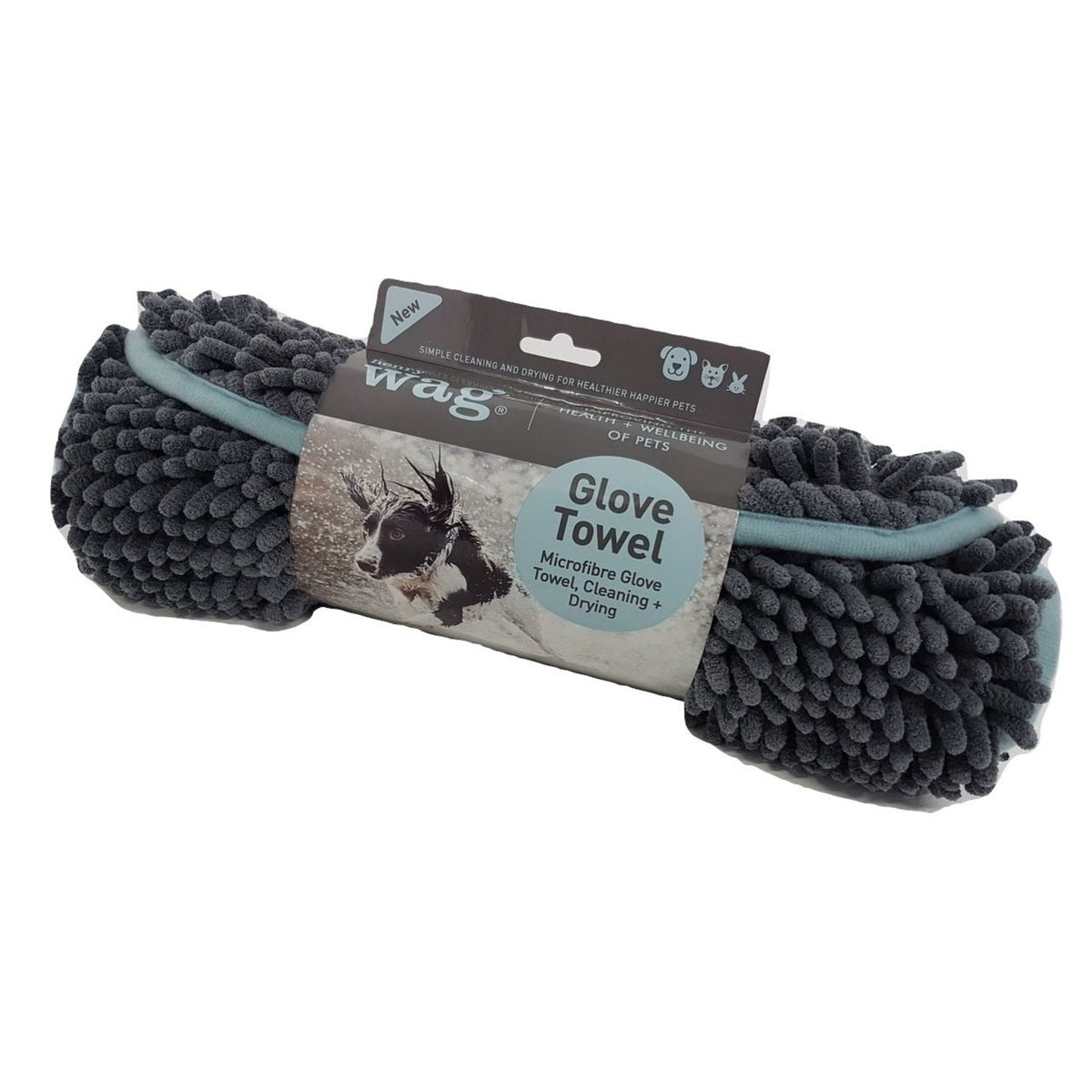 Henry Wag Microfibre Noodle Glove Towel For Dogs | Barks &amp; Bunnies