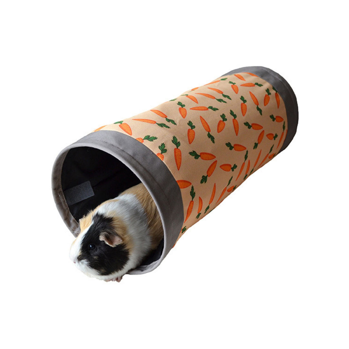 Rosewood Carrot Fabric Tunnel for Guinea Pigs | Barks &amp; Bunnies