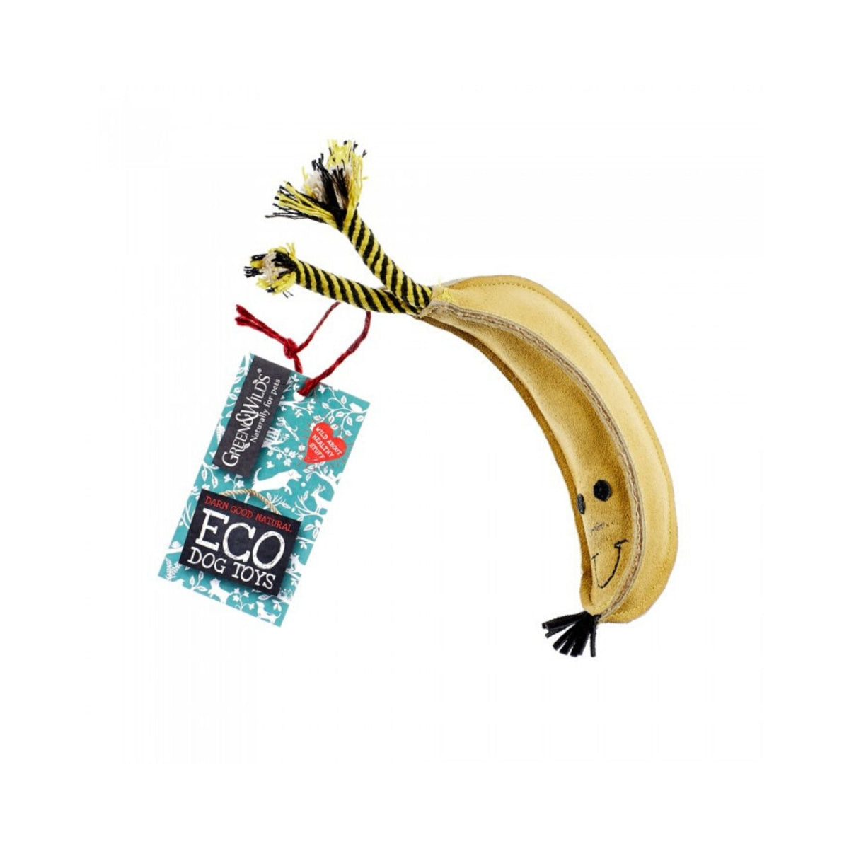 Green &amp; Wilds Barry The Banana, Eco Friendly Dog Toy | Barks &amp; Bunnies