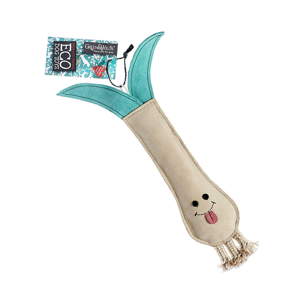 Green &amp; Wilds Lenny The Leek, Eco Friendly Dog Toy | Barks &amp; Bunnies