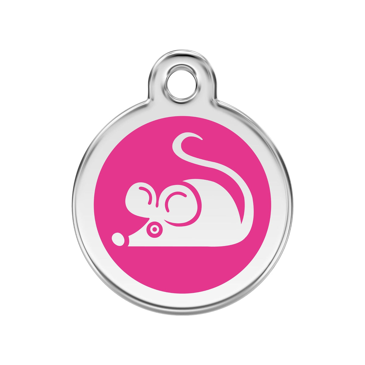 Red Dingo Mouse Cat Tag, Enamel Pet Tag UK | Barks &amp; Bunnies