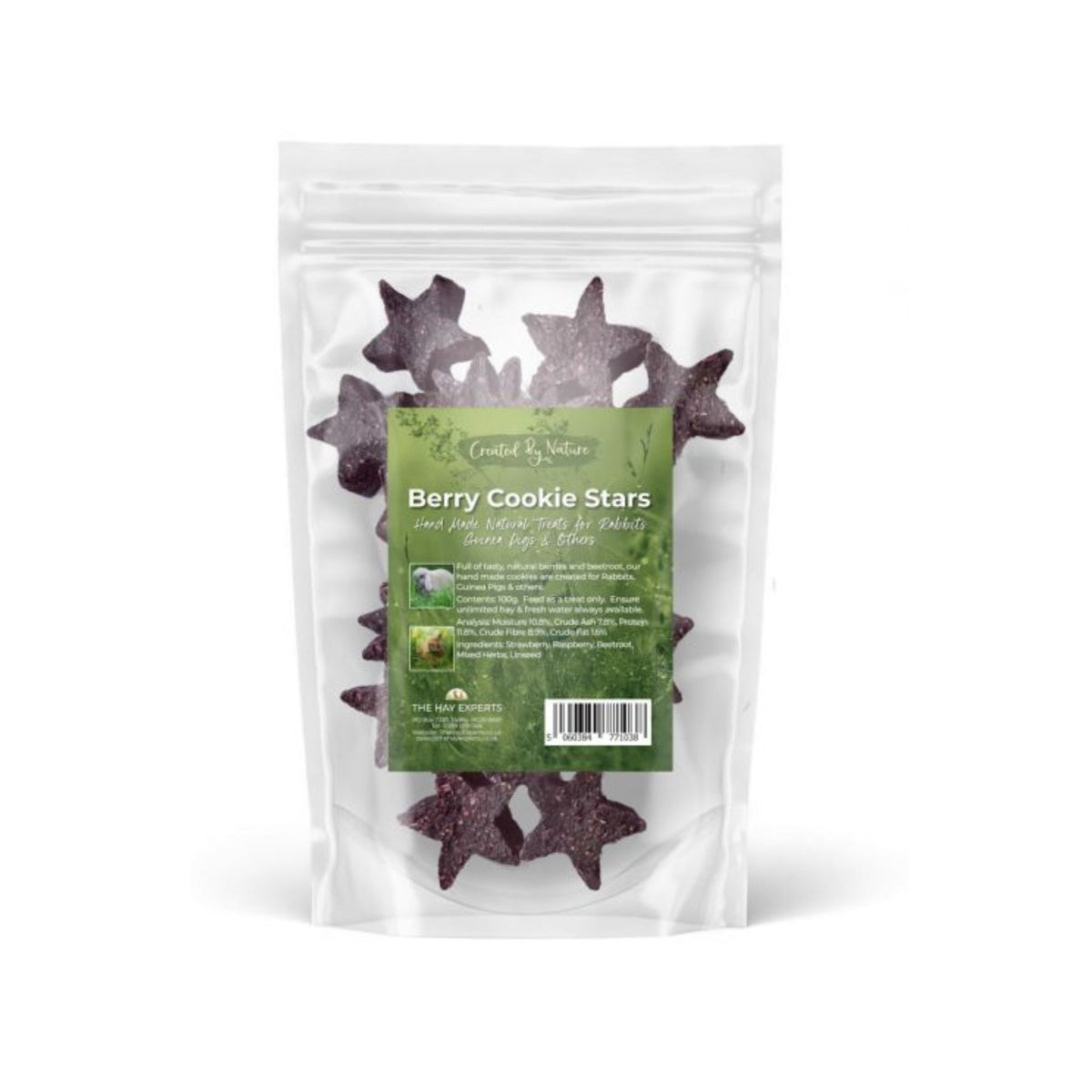 The Hay Experts Berry Cookie Stars | Barks &amp; Bunnies