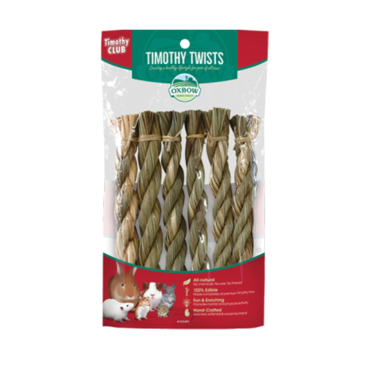 Oxbow Timothy Twists for Rabbits &amp; Small Animals | Barks &amp; Bunnies