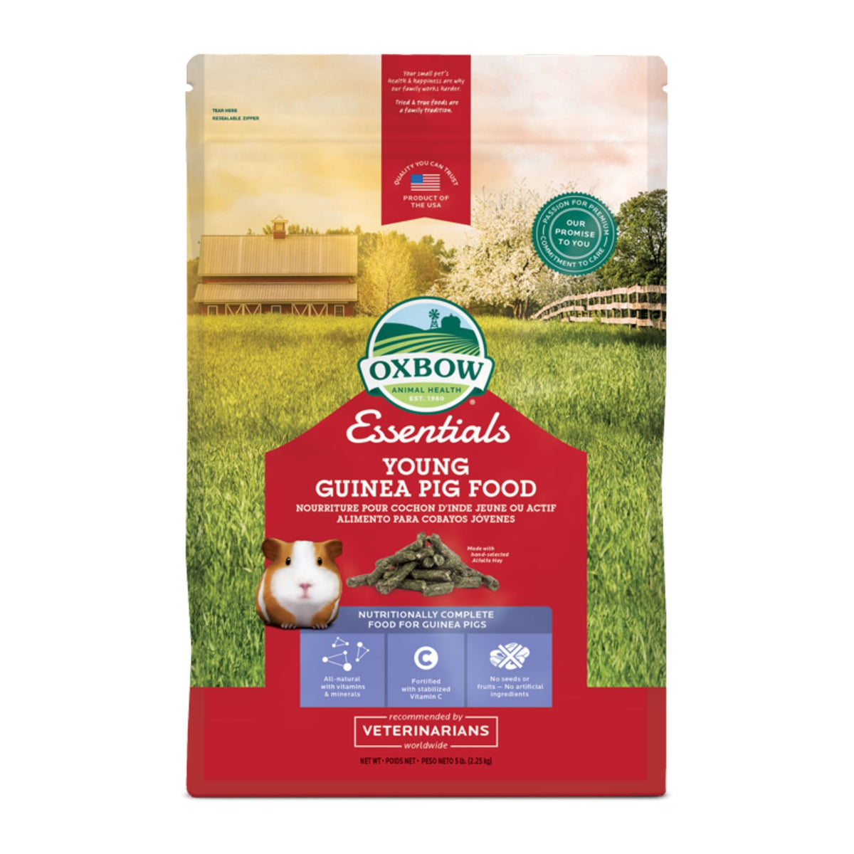 Oxbow Essentials Young Guinea Pig Food, Junior Food | Barks &amp; Bunnies